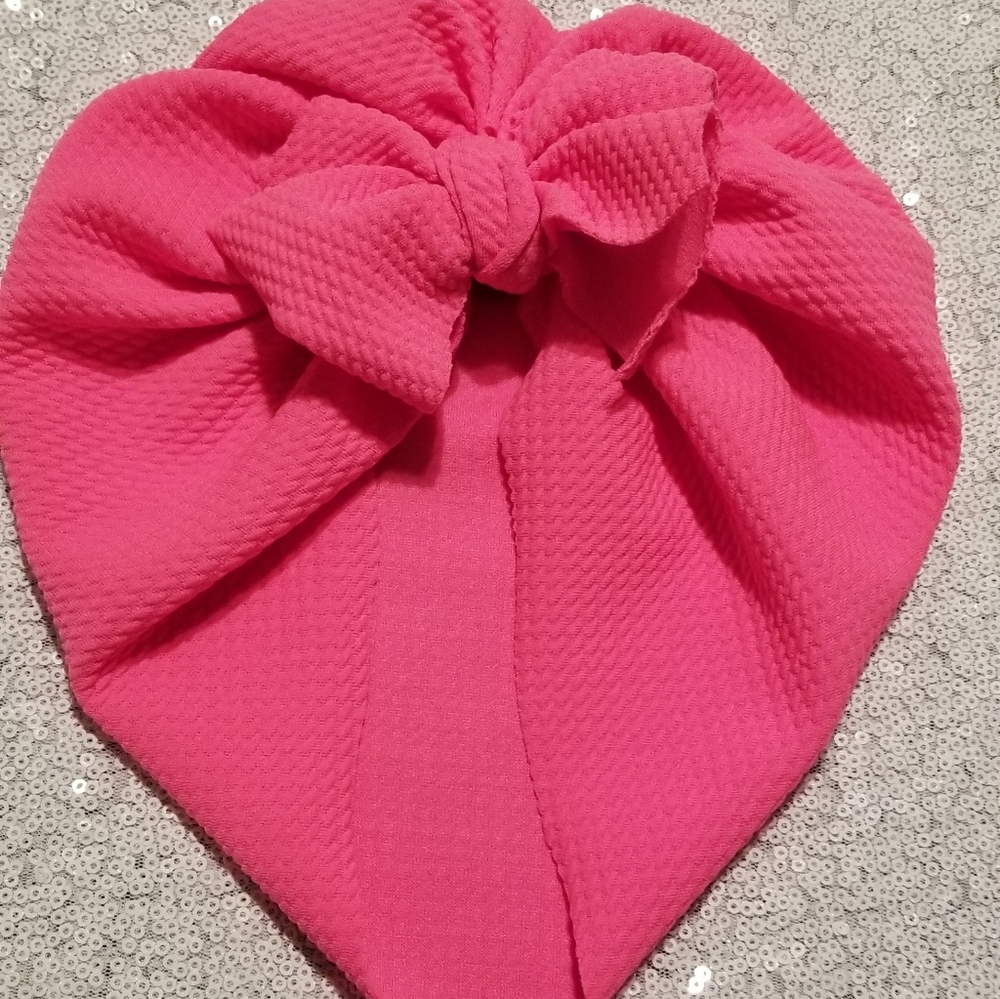 Hot Pink Baby Turban size 12 months
